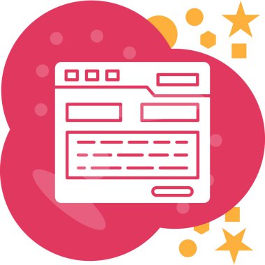 Bulut. Web simgesi basit illüstrasyon