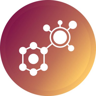 Molekül simgesi vektör illüstrasyonu