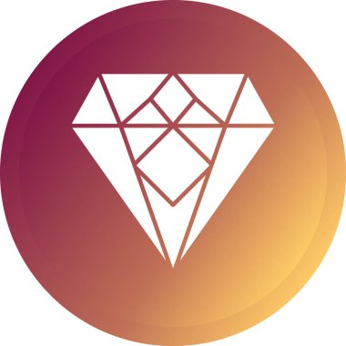diamond icon in trendy style isolated background