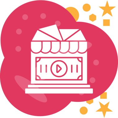 Bir alışveriş sepeti simgesinin vektör çizimi