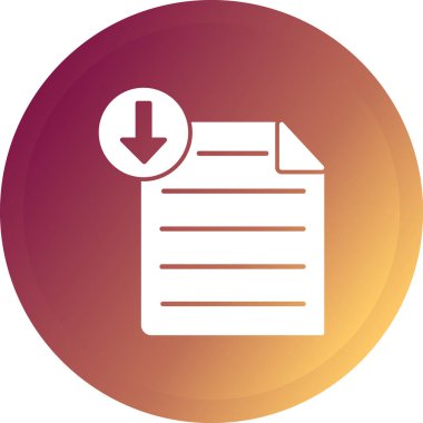 Dosya simgesinin vektör illüstrasyonu