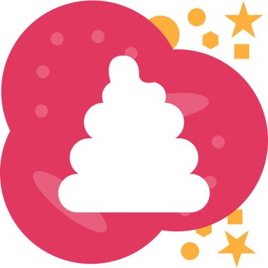 Bebeğim. Web simgesi basit illüstrasyon