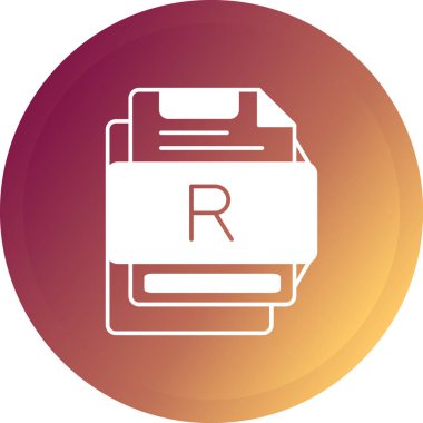 Dosya biçim simgesinin vektör illüstrasyonu