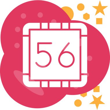 5 yıl rozet stili doğum günü ikonu