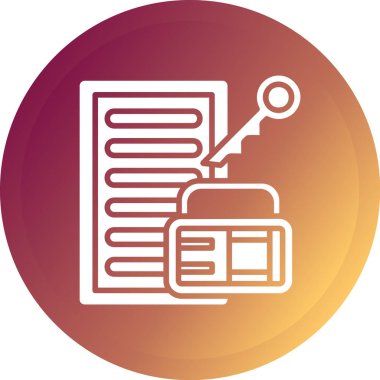 Büyüteci olan bir dizüstü bilgisayarın vektör simgesi