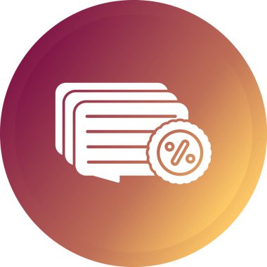 İndirim simgesinin vektör illüstrasyonu