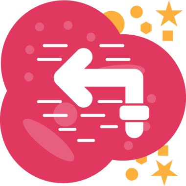 Bulut. Web simgesi basit illüstrasyon