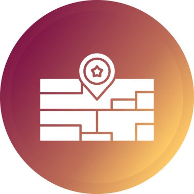 Harita işaretleyici simgesi, vektör illüstrasyonu