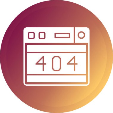 hata vektör renk çizgisi simgesi