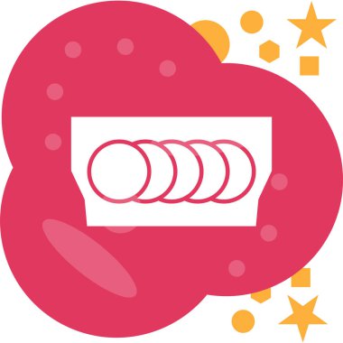 - Şeker. Web simgesi basit illüstrasyon