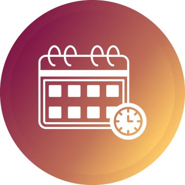 Takvim simgesi vektör illüstrasyonu