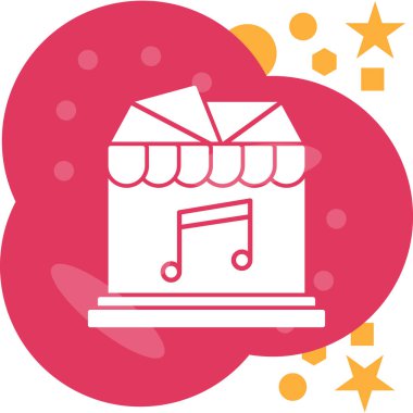 Hediye. Web simgesi basit illüstrasyon