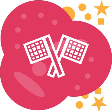 Havai fişekler. Web simgesi basit tasarım