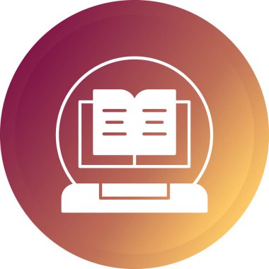 Kitap. Web simgesi basit illüstrasyon