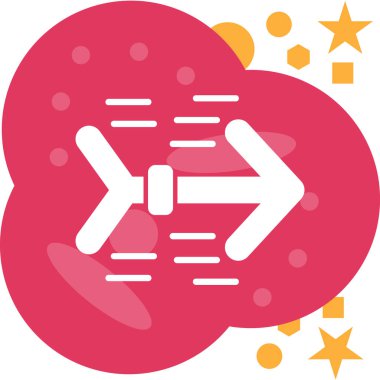 Bir yıldız simgesinin vektör illüstrasyonu