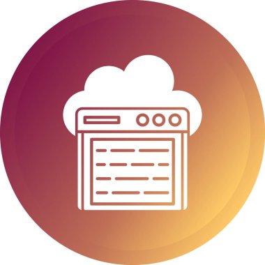 Web bulut hesaplama simgesi