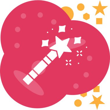 Havai fişekler. Web simgesi basit tasarım