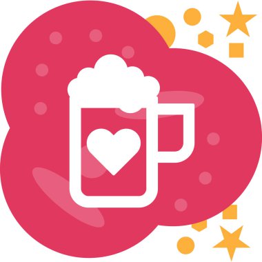 bira kupası simgesi, vektör illüstrasyonu