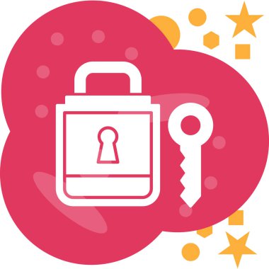 ikon vektör illüstrasyonunu kilitle