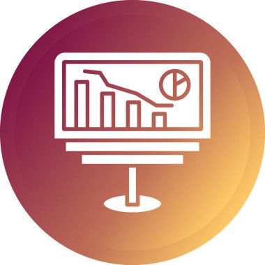 vektör lcd simgesi illüstrasyonu