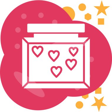 Aşk simgesi vektör illüstrasyonu