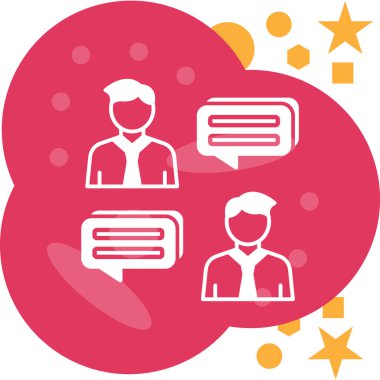 Konuşma baloncukları. İletişim. Sohbet baloncukları simgeleri. Sohbet, sohbet..