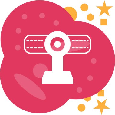 uydu anten simgesi düz biçimli