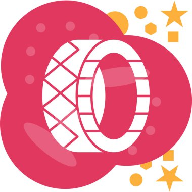 Beyaz arka planda Noel çelengi, illüstrasyon, vektör..