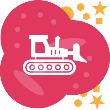 Bir tren simgesinin vektör illüstrasyonu