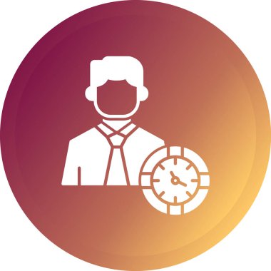 İş adamı vektörü illüstrasyonu Modern basit tasarım