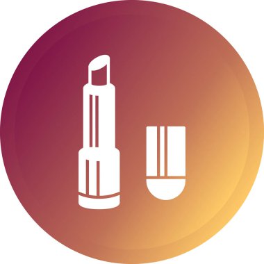 Ruj Düz Çember Vektör Simgesi Tasarımı