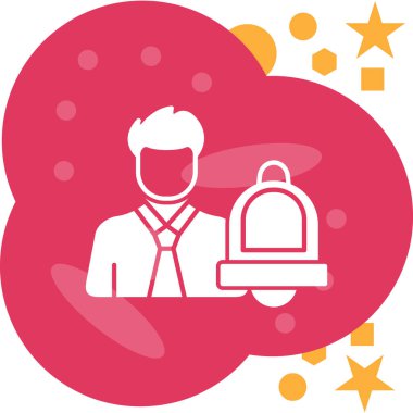 Elinde kahve poşeti olan şapkalı bir kadının vektör çizimi.