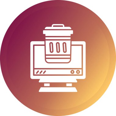 Yazıcı simgesi vektör illüstrasyonu