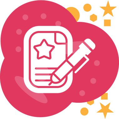 Eğitim ve okul için vektör modern simge.