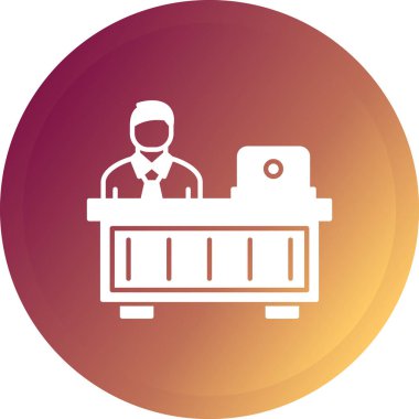 Yazıcı. Web simgesi basit illüstrasyon