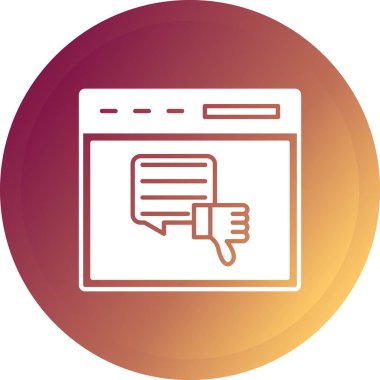 Modern simgenin vektör illüstrasyonu