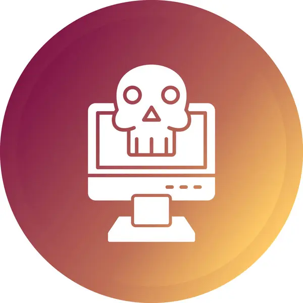 kafatası simgesi, vektör illüstrasyonu