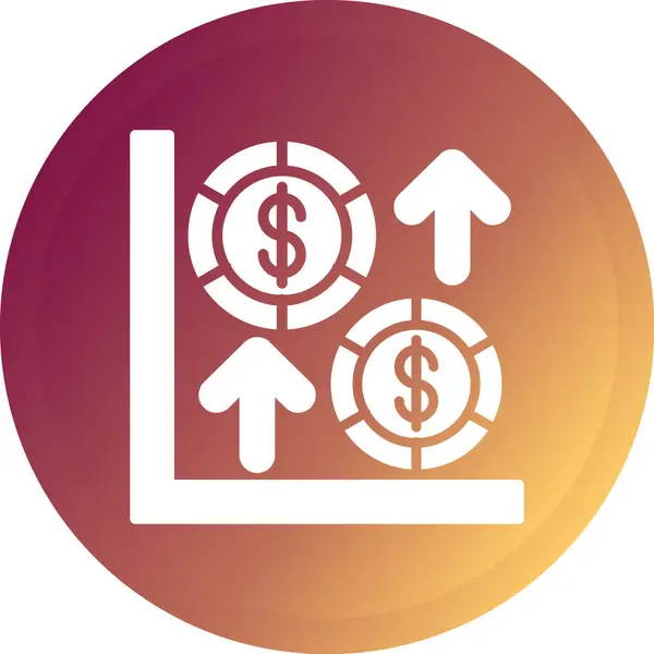 İş ve finans simgesinin vektör illüstrasyonu