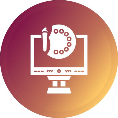 bilgisayar vektör simgesi modern illüstrasyon