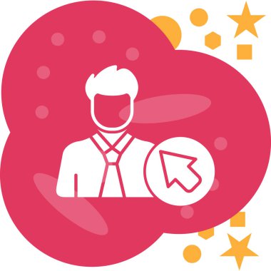 Müşteri hizmeti simgesi, vektör illüstrasyonu