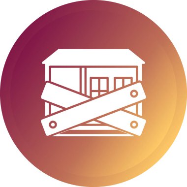 kargo konteynırı simgesi modaya uygun izole edilmiş arkaplan