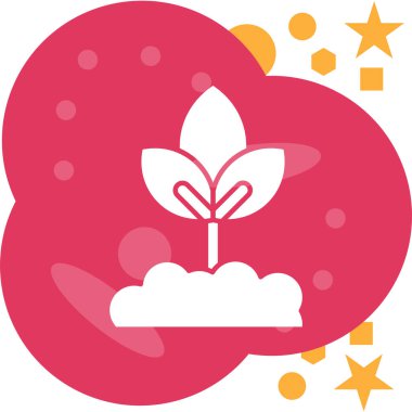 bitki simgesi vektör illüstrasyonu