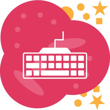 Modern bir bilgisayar simgesinin vektör çizimi