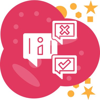 Sohbet simgesi vektör illüstrasyonu