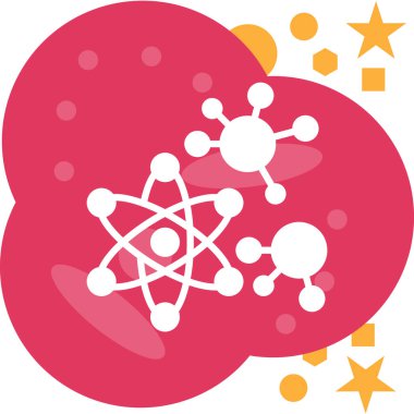 atom simgesi vektör illüstrasyonu