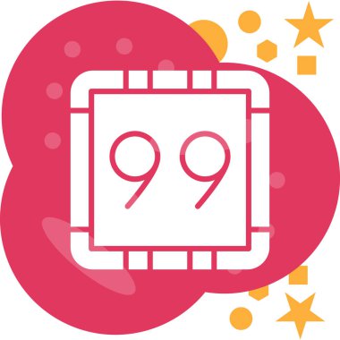 999 simge modern vektör