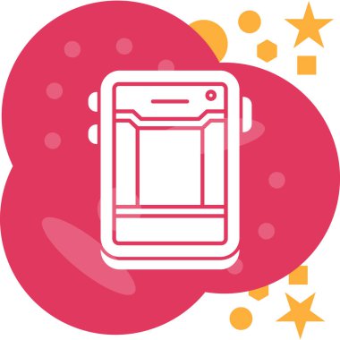 Cep telefonu simgesi, vektör illüstrasyonu