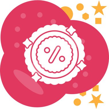 Rozet simgesi, vektör illüstrasyonu