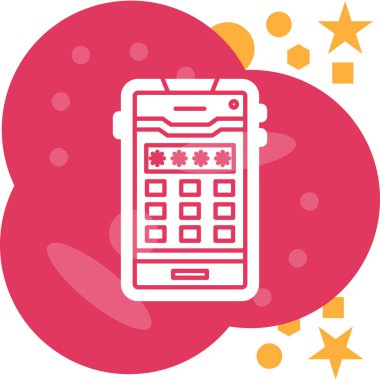 hesap makinesi simgesi vektör illüstrasyonu