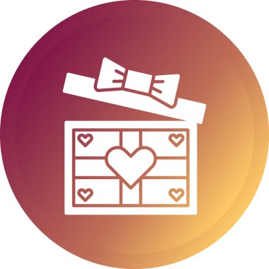 gift box with hearts vector illustration design